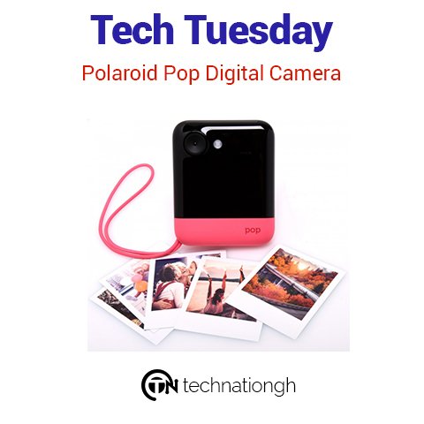 TechNationgh's tweet image. Another exciting moment on today's TECH TUESDAY.The POLAROID POP DIGITAL CAMERA snaps,print and shares beautiful images instantly.