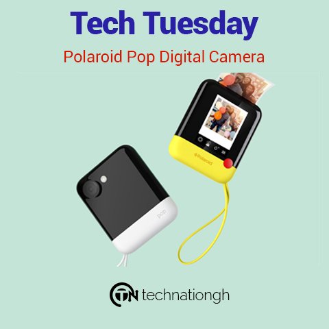 TechNationgh's tweet image. Another exciting moment on today's TECH TUESDAY.The POLAROID POP DIGITAL CAMERA snaps,print and shares beautiful images instantly.