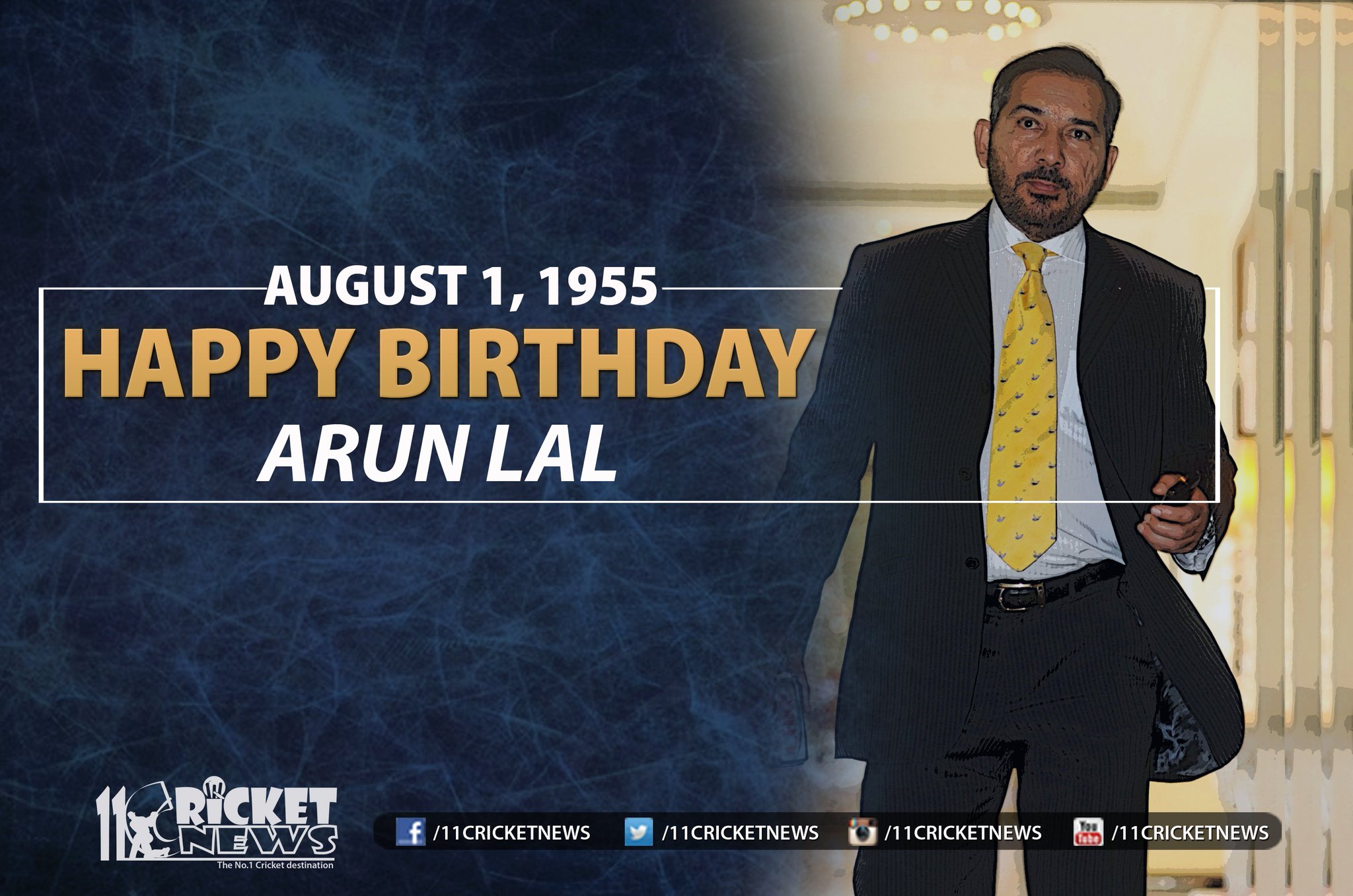 Happy Birthday \"Arun Lal\". He turns 62 today 