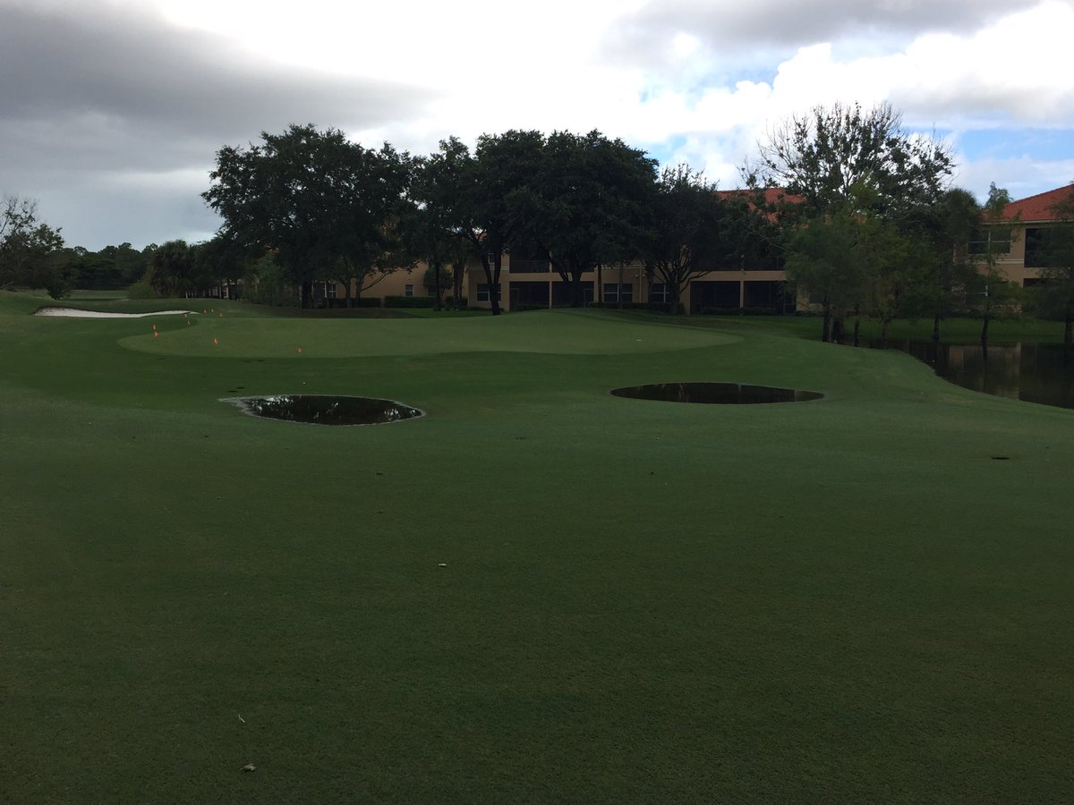 Little soggy after TS Emily dumped 8" on @VasariGolfClub