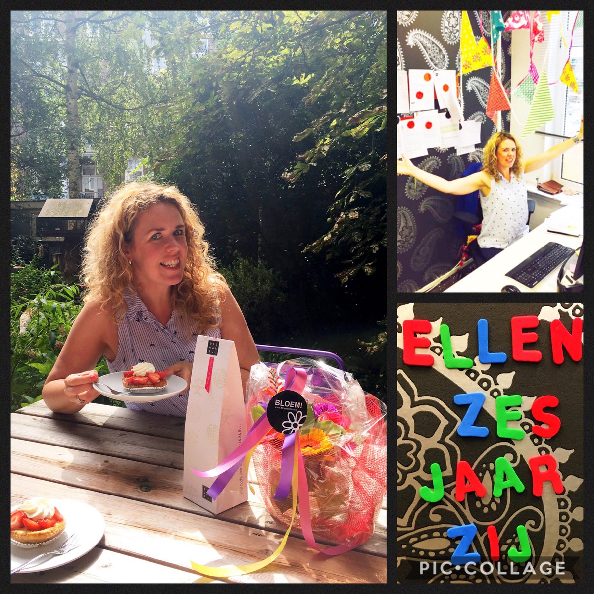 Onze @EllenZIJ vandaag 6 jaar in dienst! @ZIJbv 
Gefeliciteerd! Zo blij met Ellen.