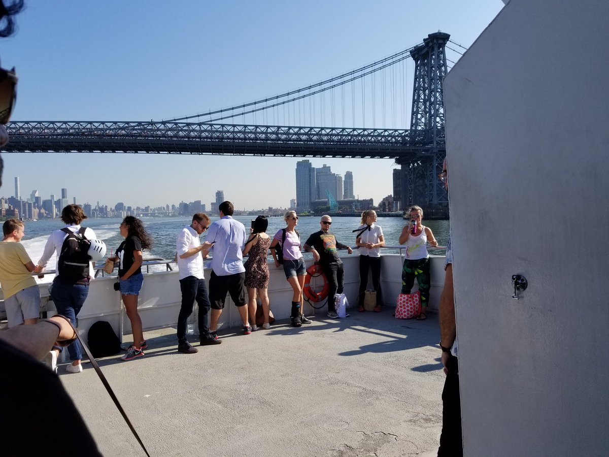 LisaDaglian's tweet photo. @NYCferry why doesn't LIC route merit A/C or new boats? It's our commute too! @ny1desk @nypost please help! #summerofhell https://t.co/pZwg8crBh8