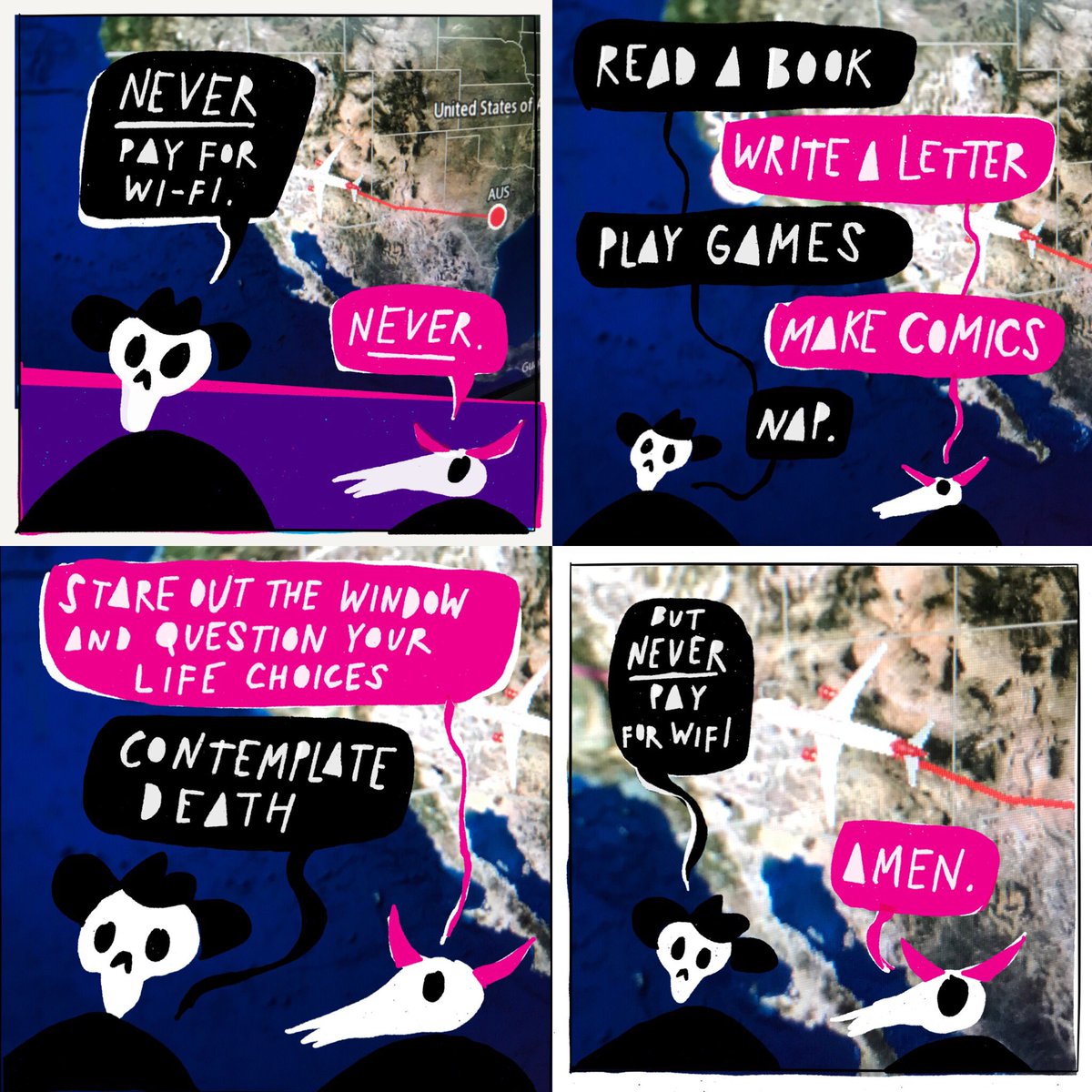 Never pay for wi-fi ✈️💀