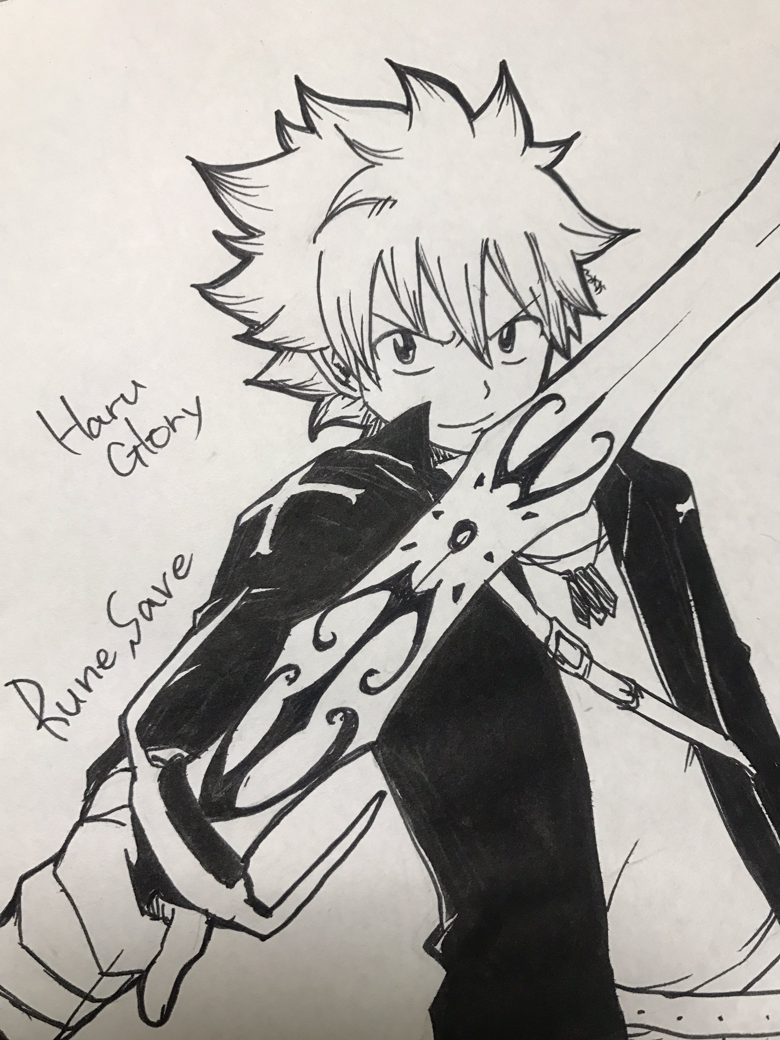 こはな るちか Ar Twitter なんかふと思い出したのでraveのハルを描いてみた 剣はテンコマンドメンツの中で一番好きなルーンセイブ F ｶｷｶｷ T Co K68kot9ycj Twitter