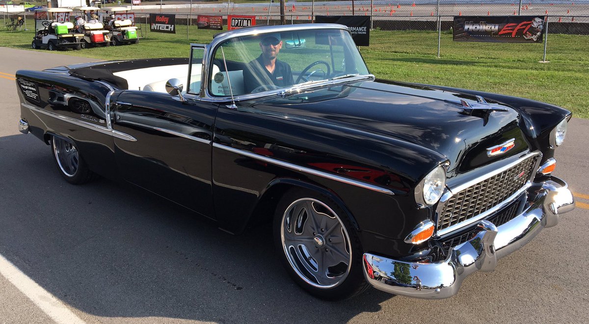 JeffThisted's tweet photo. Dare I say a perfect 55 @chevrolet with a #Heidts suspension &amp; @lingenfelterlpe LS7. #55chevy #chevy #idrivea55 https://t.co/IhQEHNTL75 https://t.co/BAGfLm7IFM