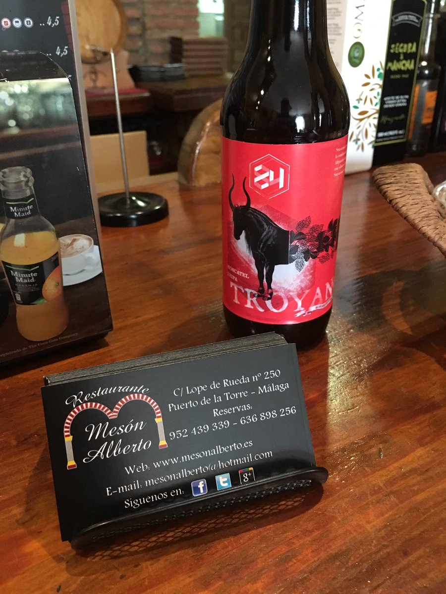 En @MesnAlberto1 ya juegan con <a href="/84Brewers/">84Brewers</a> #MoscatelNeipa #Troyano entra fuerte de nuevo 💪🍺 <a href="/cervezadviernes/">Cerveza del Viernes</a> <a href="/Agro_Magazine/">Agro Magazine</a> <a href="/SaboraMalaga/">Sabor a Málaga</a> 🎊🍻