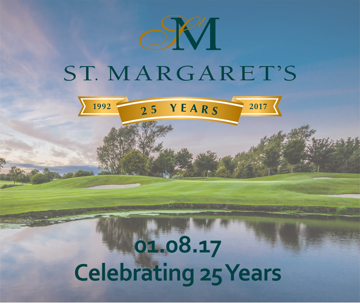 stmargaretsgc's tweet photo. Happy Birthday to us! @stmargaretsgc officially opened on the 1st Aug 1992, with #JoeCarr hitting the opening tee shot.... #golf #golfdublin https://t.co/GfMh9HD4DO