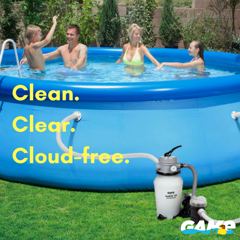Our SandPro Filters make your above ground pool clean, clear &amp; cloud-free. 

buff.ly/2uWtUx9