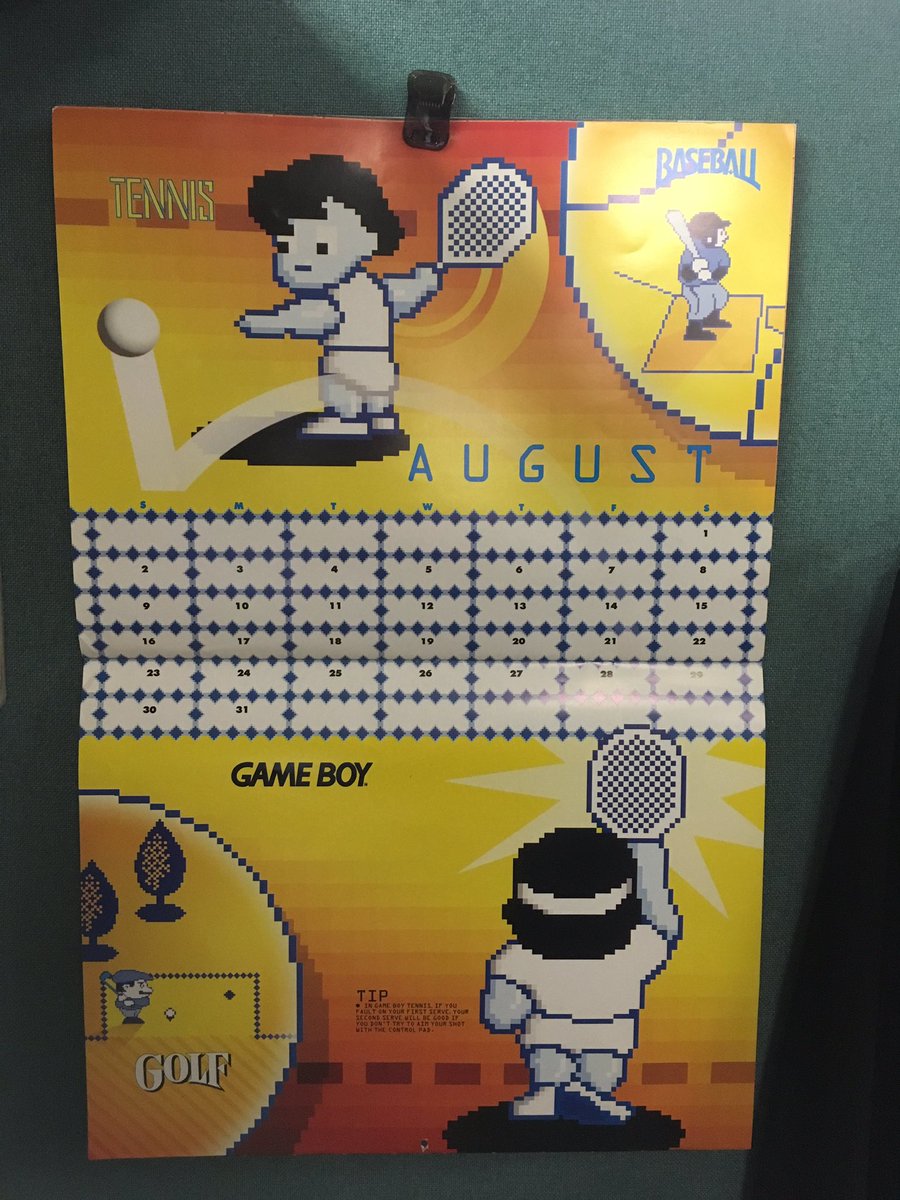 GeekadeKris's tweet image. Hey look! It's #august!#outdatedcalendar #nintendo #gameboy #videogames