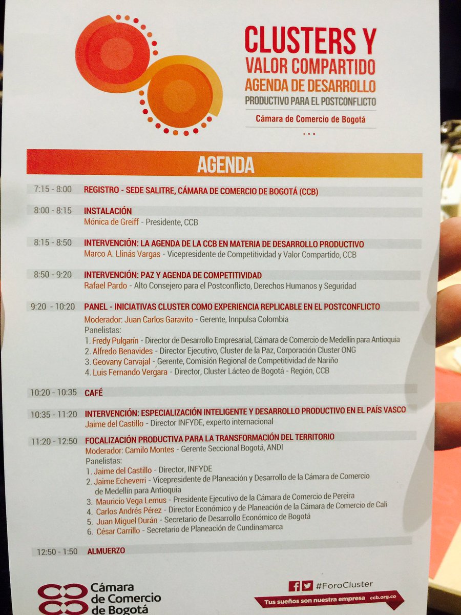 OrinocoTIC's tweet photo. Representando al Meta y Orinoquia en #ForoCluster y premio Valor Compartido @camaracomerbog @Ministerio_TIC @crciMeta @RedClusterCo https://t.co/nQHiryRRna