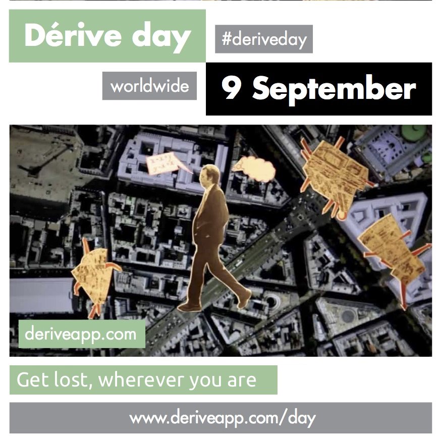 urbanderive's tweet photo. Here's a smaller version of our flyer for #deriveday 2017. September 9. Come get lost, wherever you are. https://t.co/iNRo8fzKNN
