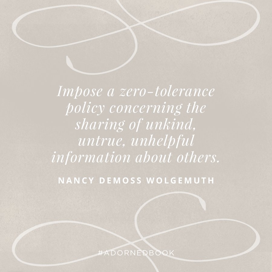 ReviveOurHearts's tweet photo. Impose a zero-tolerance policy on gossip and slander. #AdornedBook #PowerOfWordsChallenge https://t.co/2qvk5a8IIT https://t.co/kr4uFSaBDd