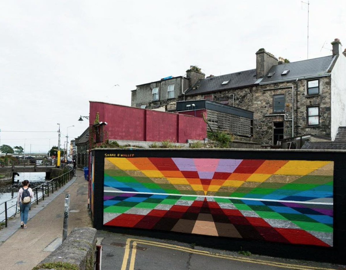galway2020's tweet photo. Another cool piece of street art by @Shaneomalleyart down at Galway's Westend. Photo Credit: @galwayswestend https://t.co/nYWhIA39GT