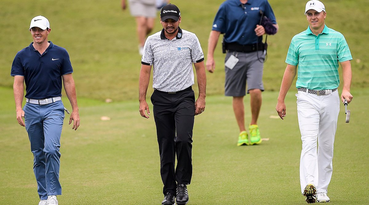 GOLF_com's tweet photo. Spieth, McIlroy and Day will play together for the first two rounds of the WGC-Bridgestone. FULL TEE TIMES: https://t.co/q6xuBTMEkC https://t.co/8I2sRGar6t