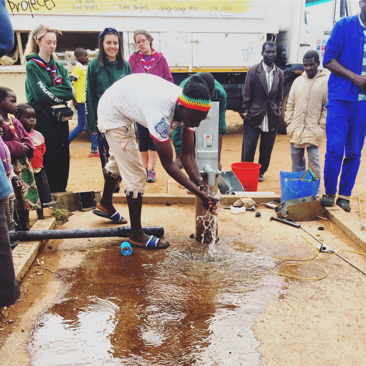 working in tambela today restoring a borehole for a village of 200 families !!