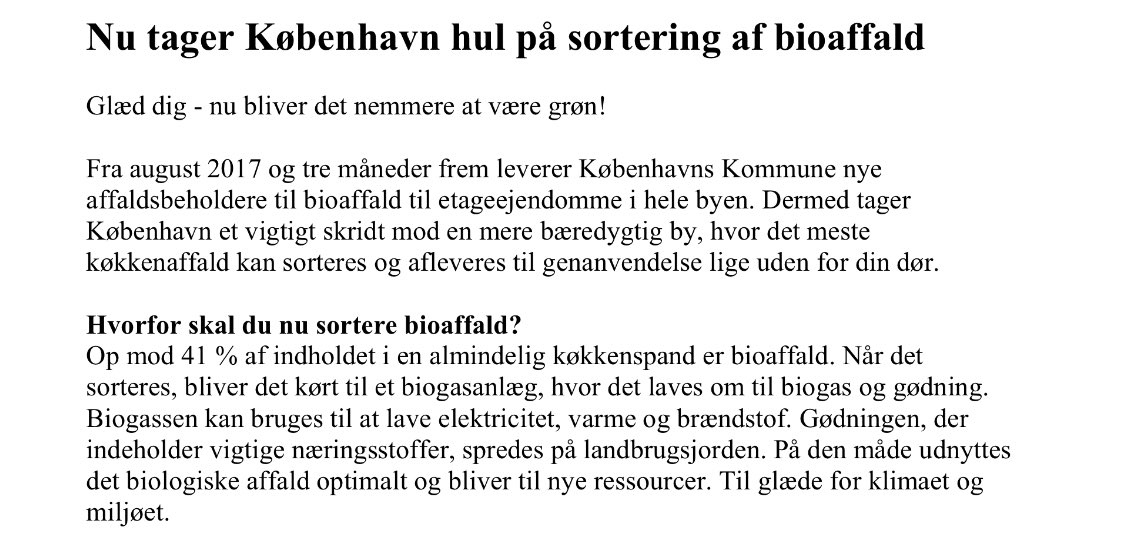 tonebjorndal's tweet photo. Gode nyheter fra @koebenhavner! #resirkulering #bioavfall #bioaffald #dkgreen https://t.co/OdEZ5hNz0d