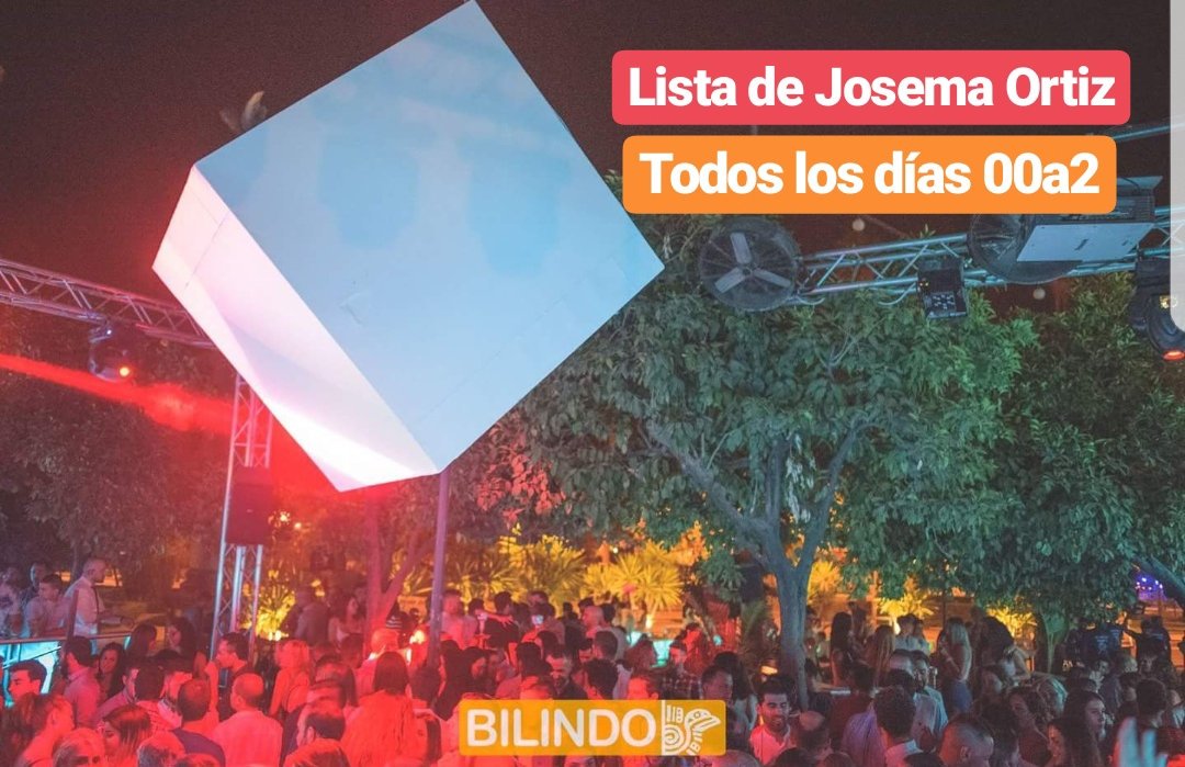 Abrimos todos los dias
#BILINDO BILINDO BILINDO

Solo di Lista de Josema Ortiz 00a2
+info Reservados 622.222.480