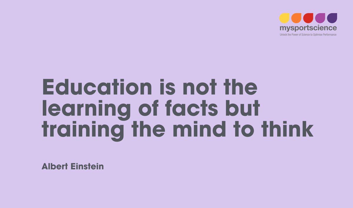 Education is not the learning of facts but training the mind to think