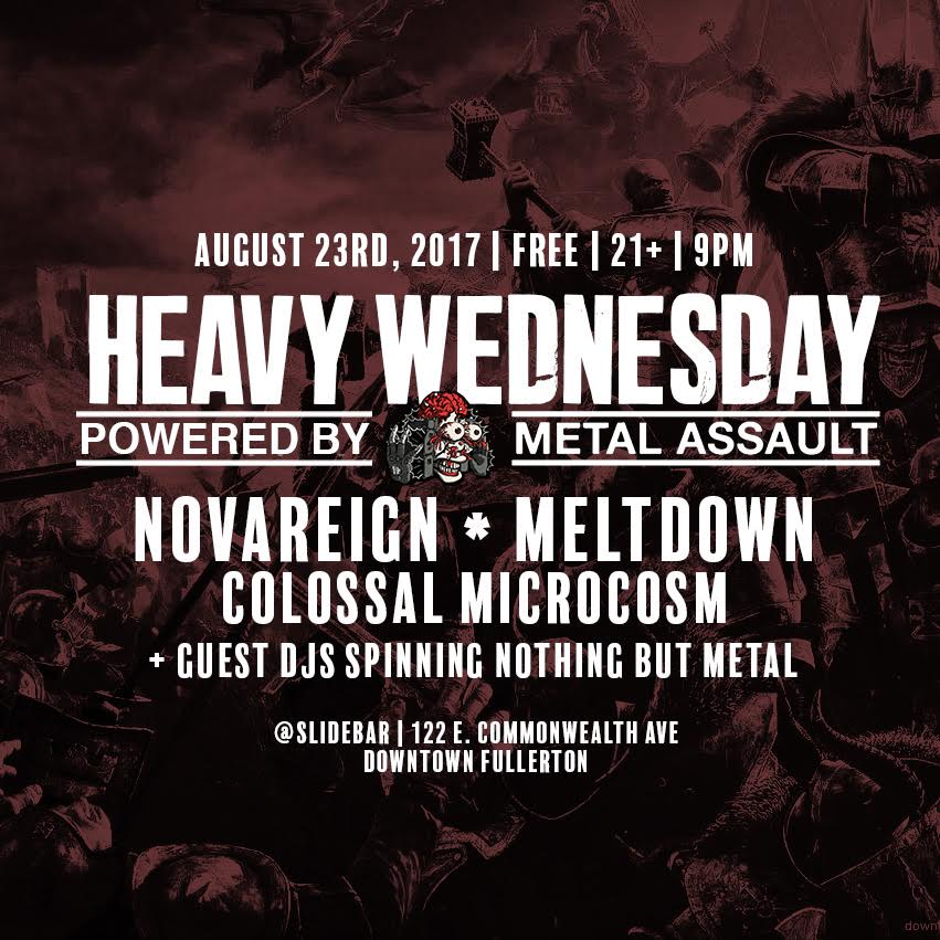 metalassaultLA's tweet photo. Here is the flyer for Metal Assault presents #HeavyWednesday @theSlidebar #Fullerton! 8/23, 21+, FREE! FB event page https://t.co/OH3K0vuXzK https://t.co/Yr28cbR1ho