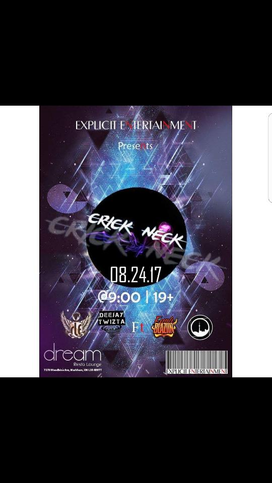 mikeraj24's tweet photo. #crickneck #AUG24 buy your tickets bfore its too late tickets are running out fast girl-10$ and guys-15$ price is going up on the 3rd. https://t.co/Ahjrx6vPse