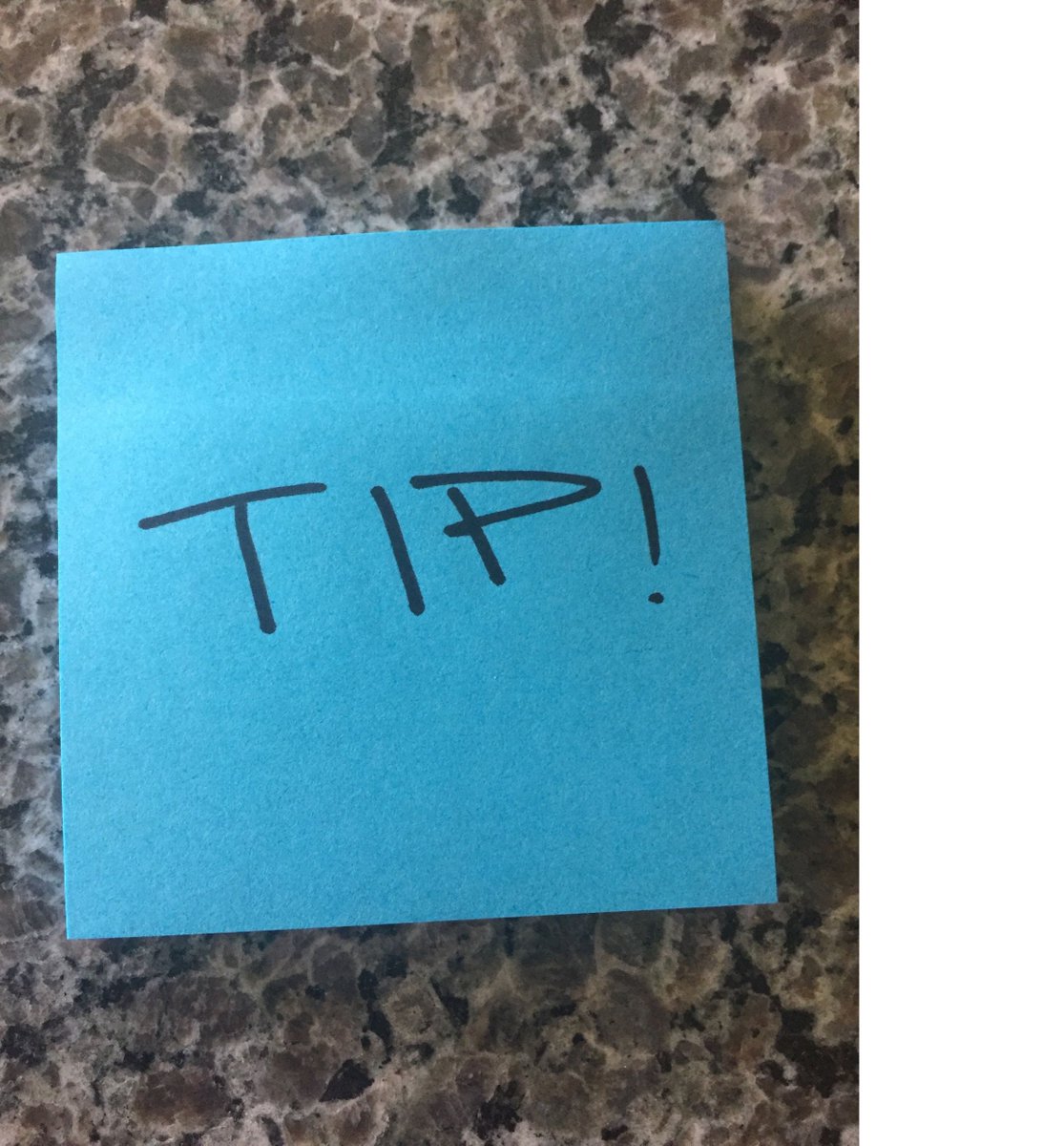 TIP: If you can do in a minute or less, do it right away without procrastinating. This helps you avoid the overwhelm of many small tasks.