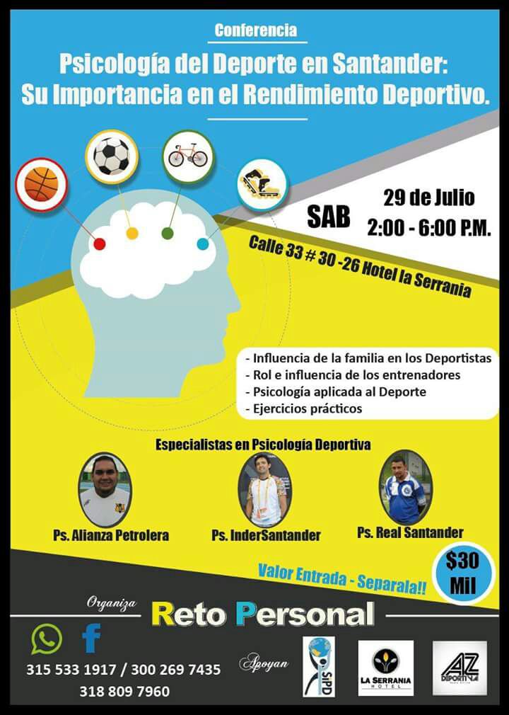 RealsantanderSA's tweet photo. #OrgulloReal💙
Felicitamos a nuestro Psicólogo deportivo Marlon Siza por su excelente ponencia y sus colegas de @APetrolera e @indersantander https://t.co/4R9sEHytBt