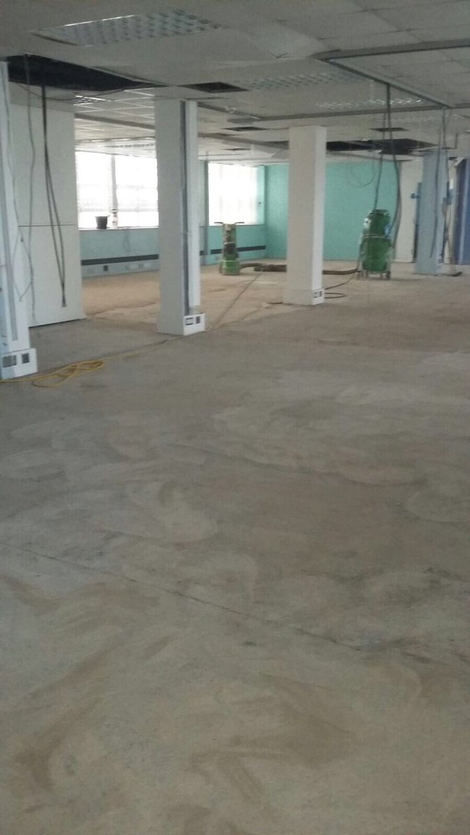 ChelmerGroup's tweet photo. Bitumen removal using our diamond grinder and extraction going well on one of our office block projects #bitumenremoval #stripout #asbestos https://t.co/iDMMmVYv6Q
