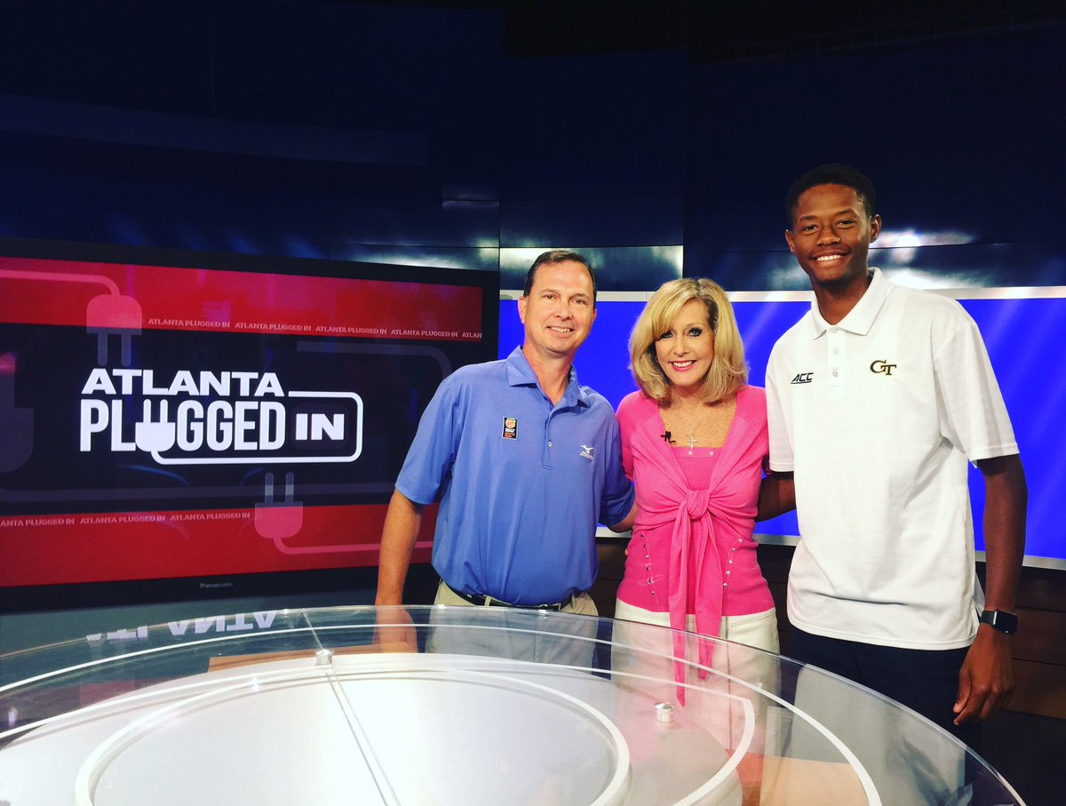 ATLOpenTennis's tweet photo. Tune into @CBS46 #AtlantaPluggedIn 12:30P as Tournament Dir. Eddie Gonzalez & @GT_MTEN @chris_eubanks96 talk highlights of the 2017 #BBTAO! https://t.co/Tf9b3ultu5