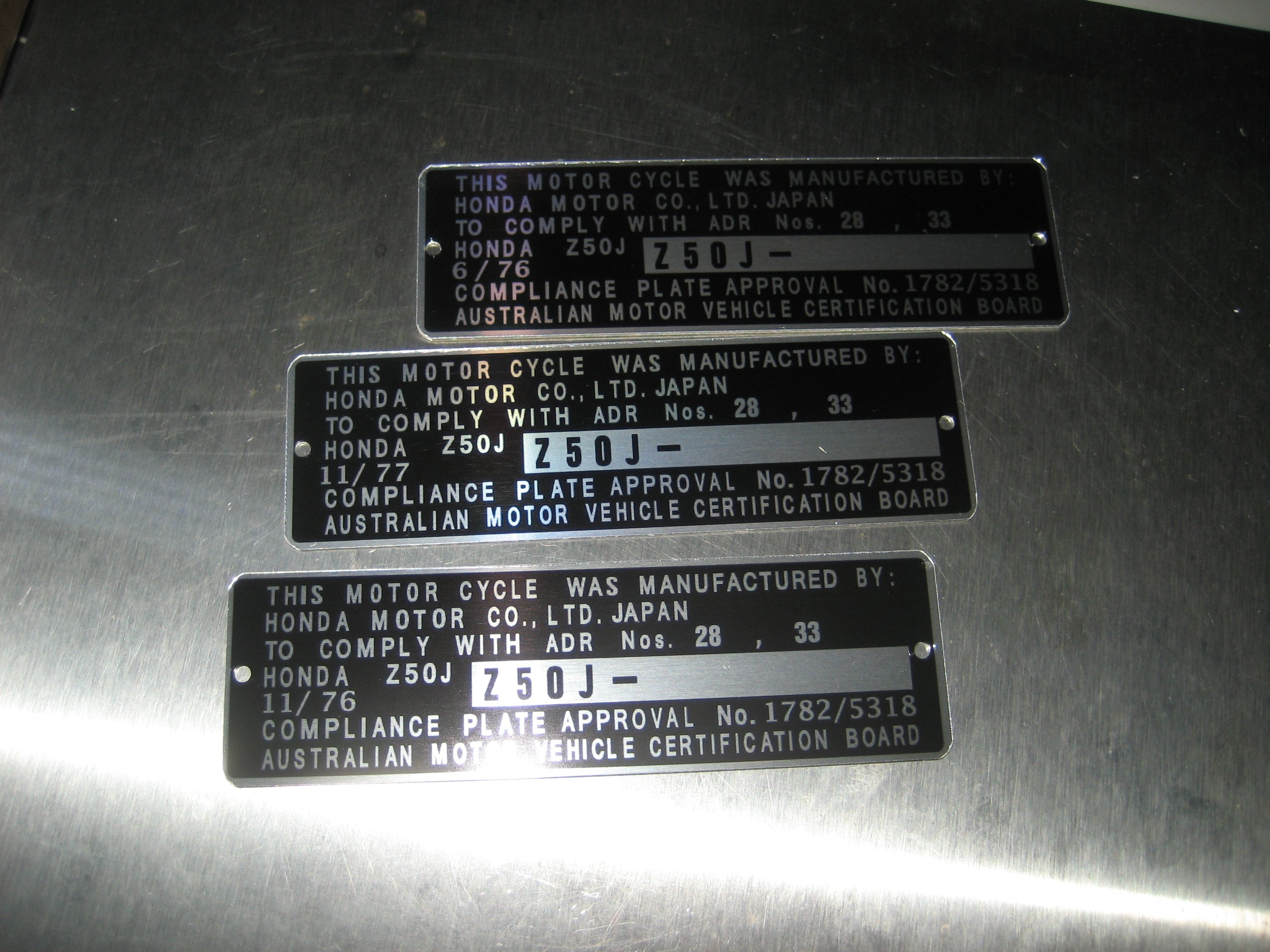 Honda Motorcycle Vin Tag Rivets Reviewmotors.co