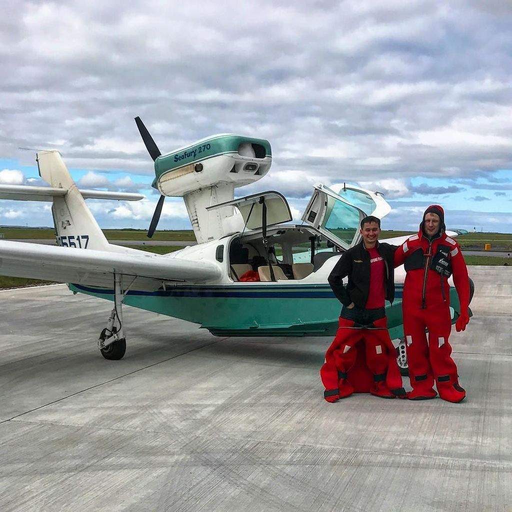 borya's tweet photo. Me and happy new owner of #Lake270 in lobster suits after the final oceanic leg of a #transatlantic trip from Flor… https://t.co/l1LKyxmrqI https://t.co/yQgqBipdap