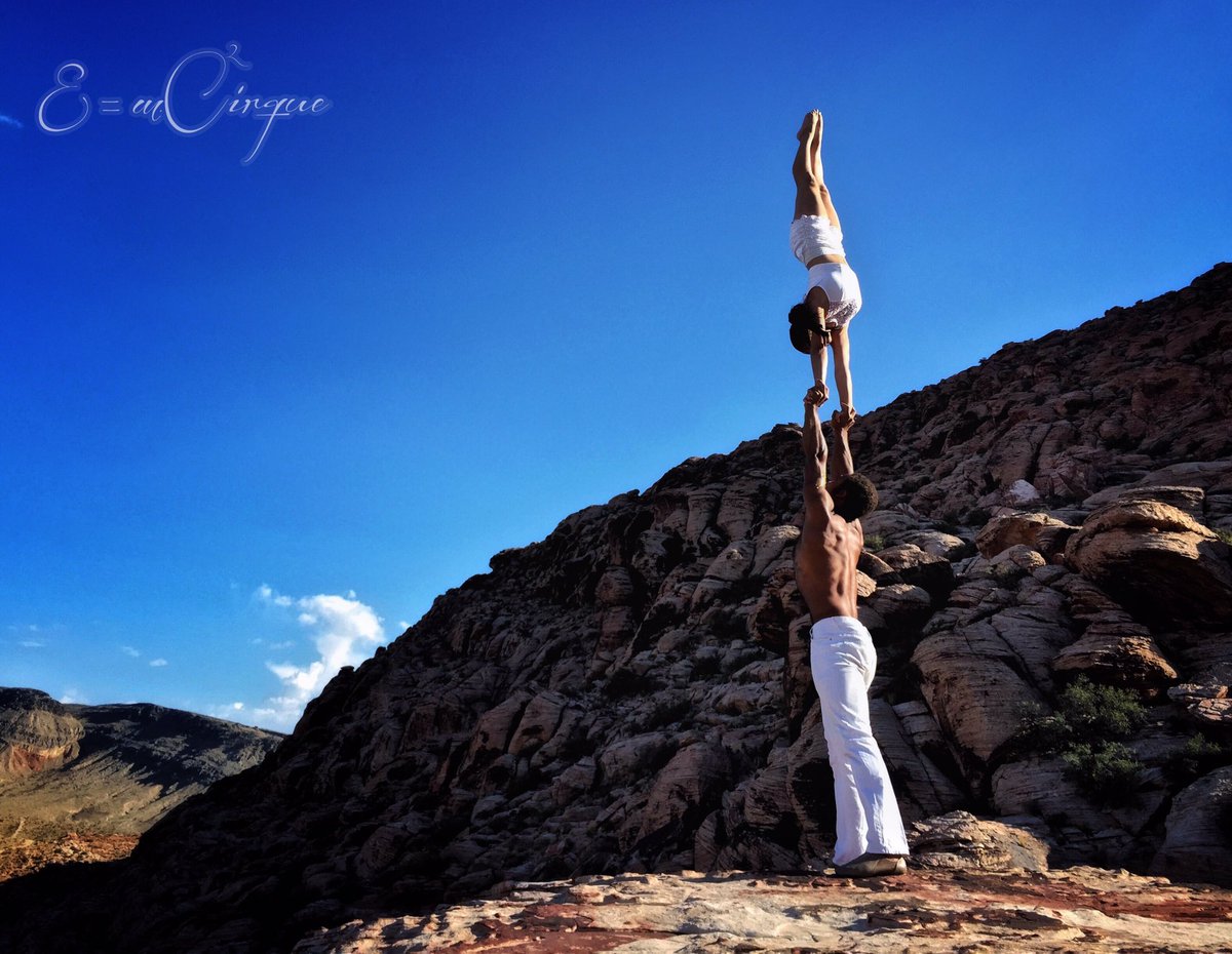EMCirque's tweet photo. Beauty made by Jenay and Marlon at Red Rock #emcirque https://t.co/UnXHJR4IRv