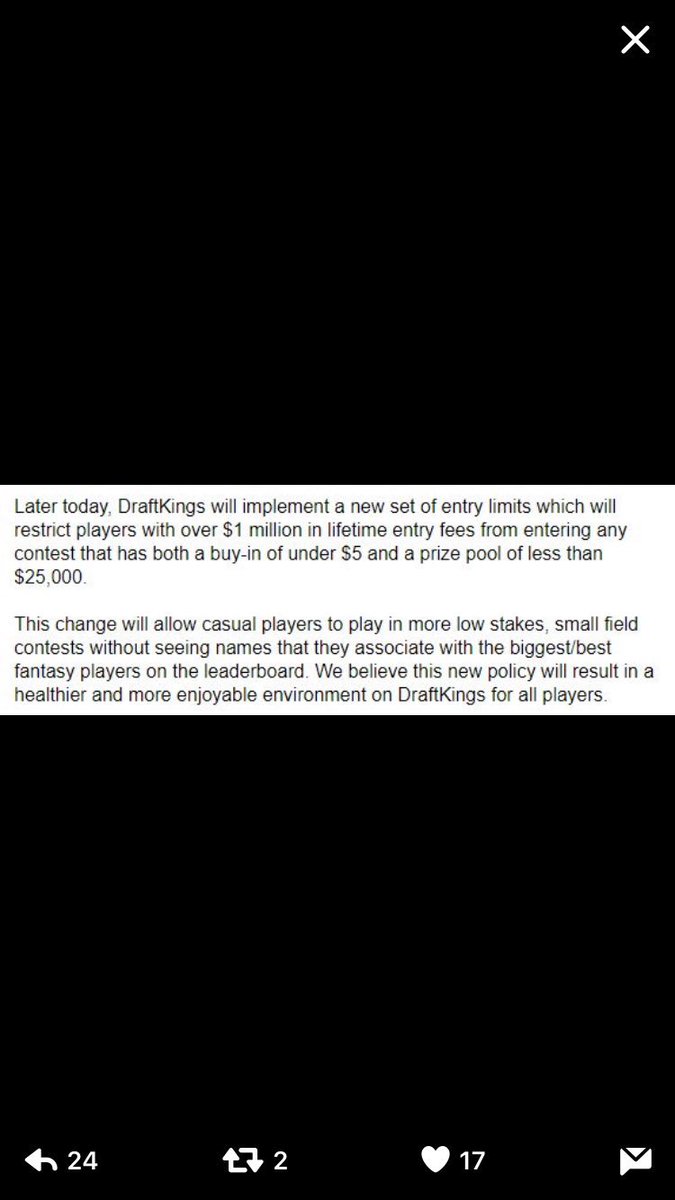 vrbfantasy's tweet image. Part 2 industry news #dfs #DraftKings