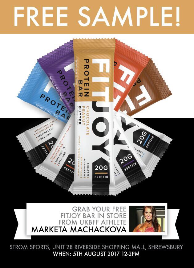 mmachajda's tweet photo. @fitjoynutrition sampling this Saturday in Shrewsbury 12-2pm @Body_Temple https://t.co/iMywLX0UZ1