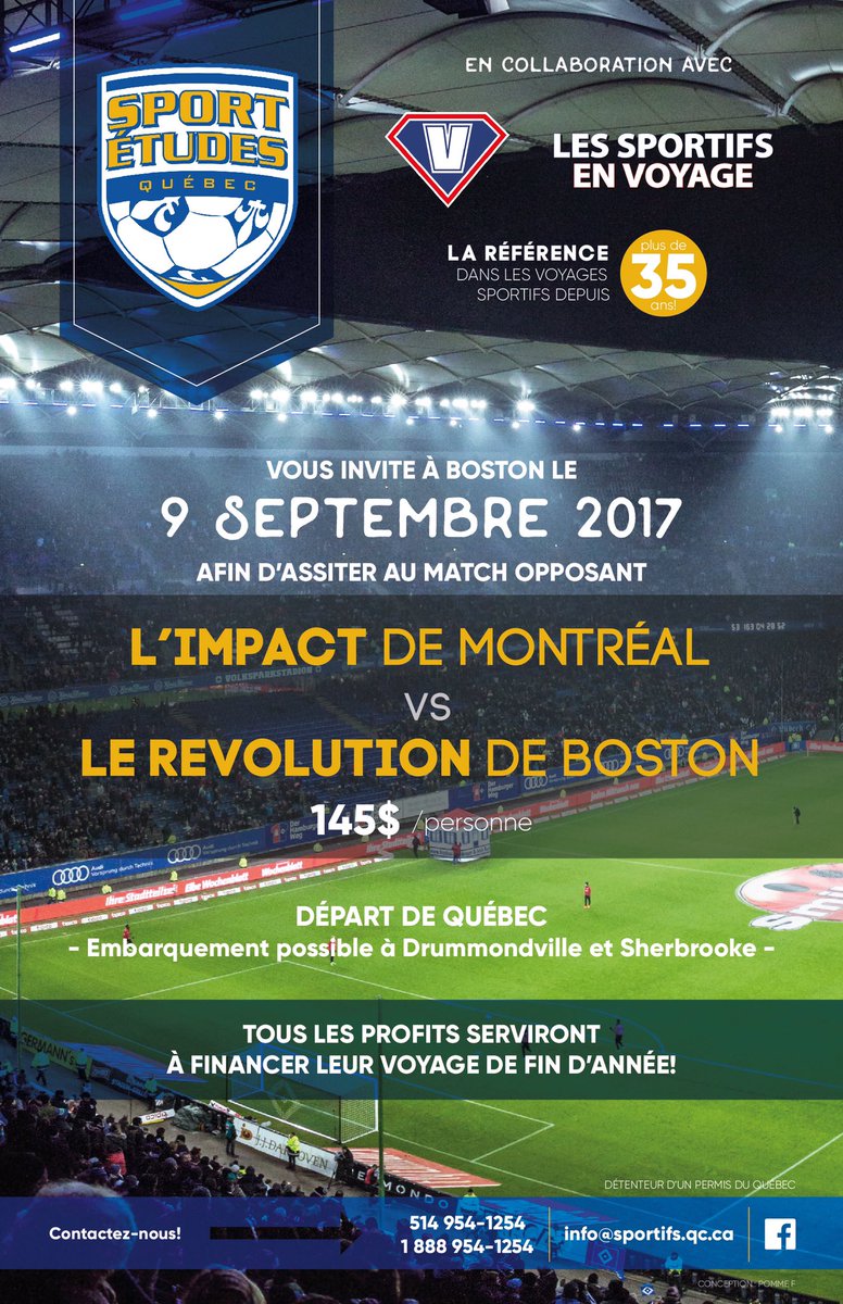 Activité de financement pour les voyages du programme Sports-études. Pour + d'infos, SVP communiquer directement avec les sportifs en voyage