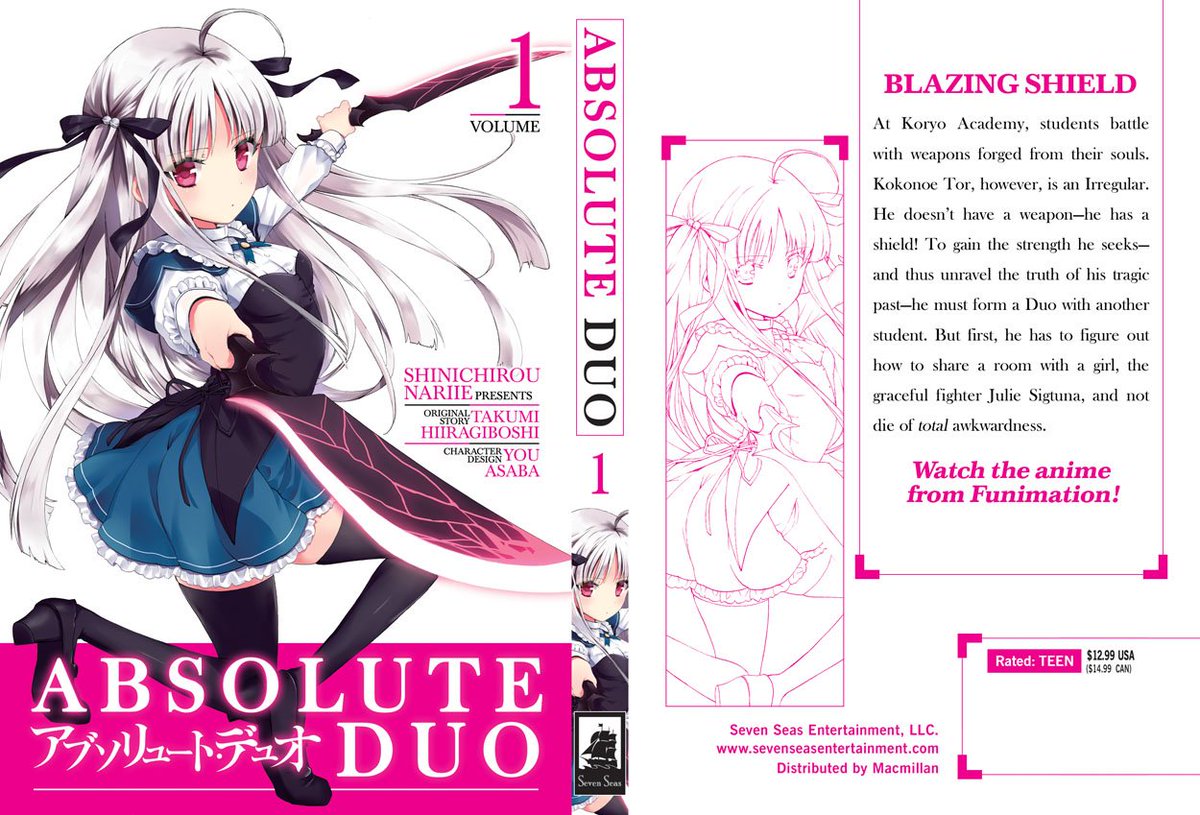 Seven Seas Entertainment on X: ABSOLUTE DUO, Vol. 2, Shinichirou Nariie  and Takumi Hiiragiboshi, $12.99