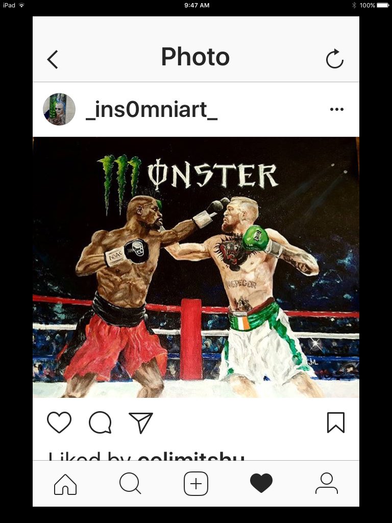 My latest painting .... Who will watch Mayweather get knocked out??