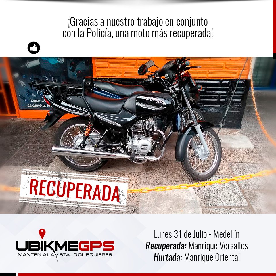 UbikmeGPS's tweet photo. Esta moto fue hurtada ayer en horas de la madrugada del lugar donde amanece les recordamos estar #BienParqueado. → https://t.co/TR8K7WQcDy https://t.co/S4Vxhizz1V