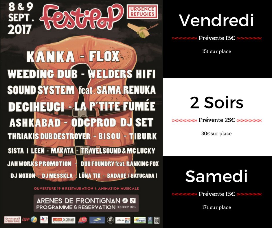 Festipop's tweet image. ▮ ▮ Tarifs Préventes ▮ ▮ 
Pour réserver vos préventes pour Festipop c'est par ici : bit.ly/2u5zAn7