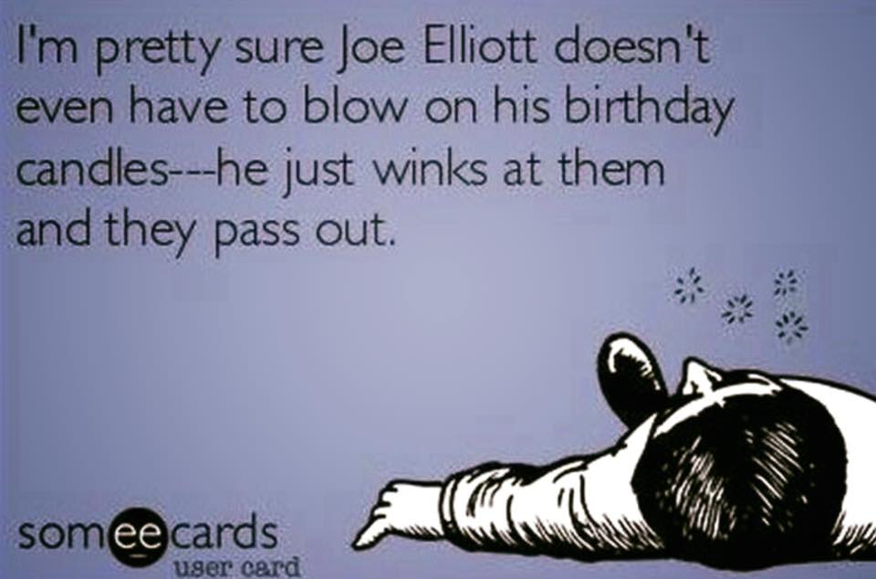 My favorite frontman still has it going on. Happy Birthday, Joe Elliott!    