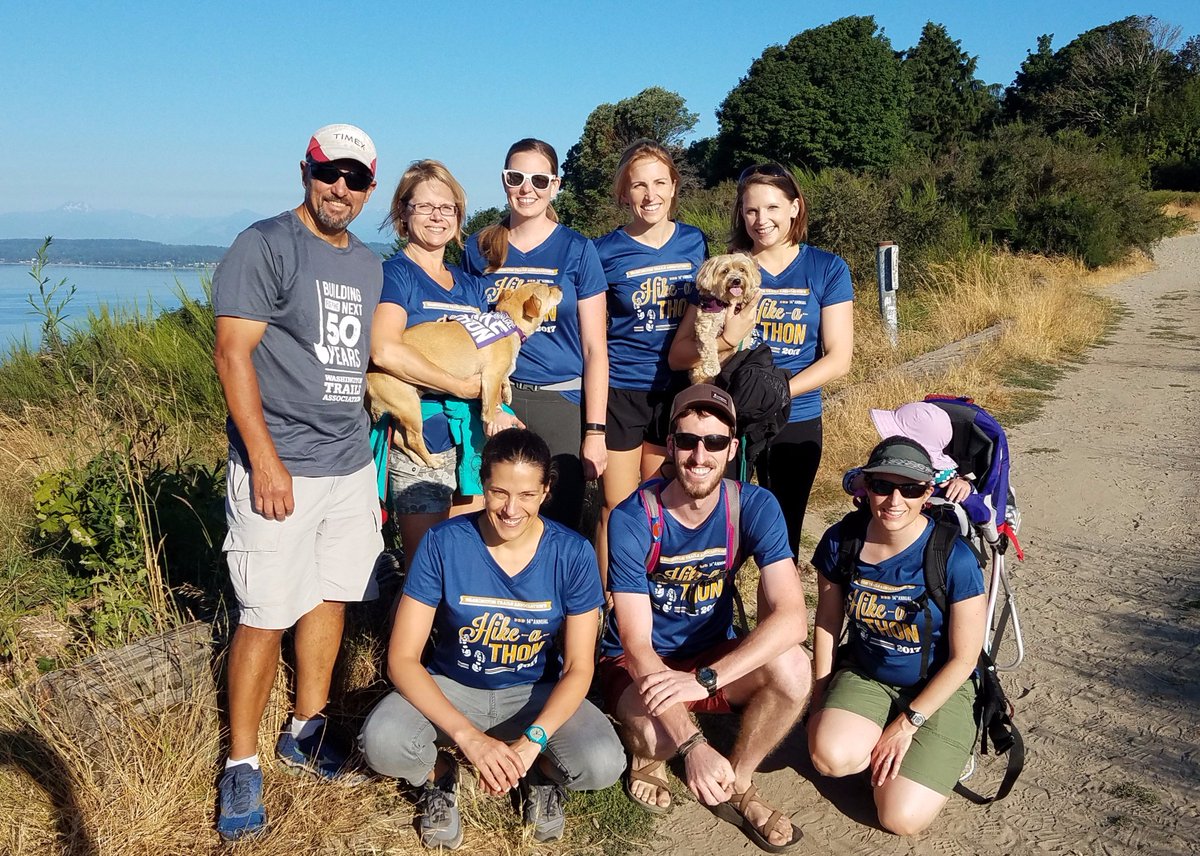 WTA_hikers's tweet photo. We kicked off #hikeathon today with a morning hike! Join us this month and win prizes while supporting trails: https://t.co/zLiXB7Za0v https://t.co/KCYimiBpjW