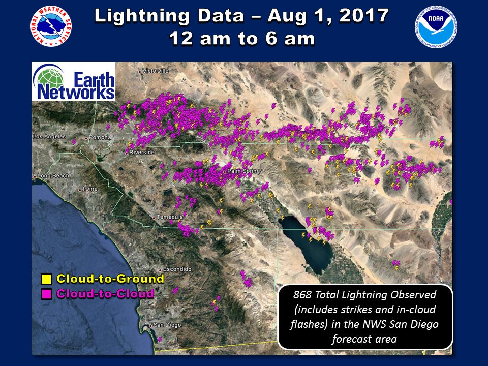 kesq news channel 3 on twitter lightning strikes a total of 868