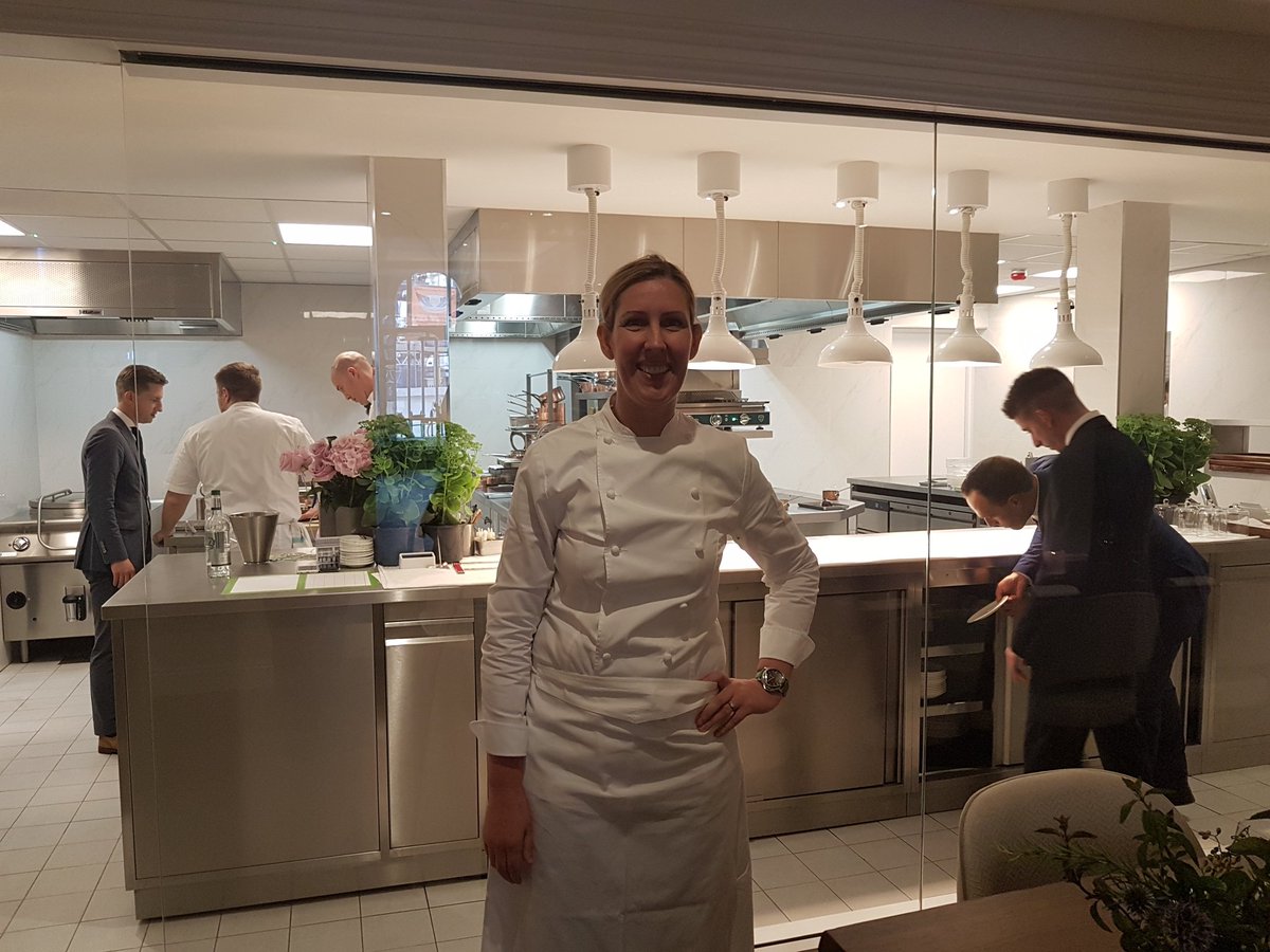 Chef Clare Smyth six minutes before opening <a href="/CorebyClare/">Core Restaurant</a>