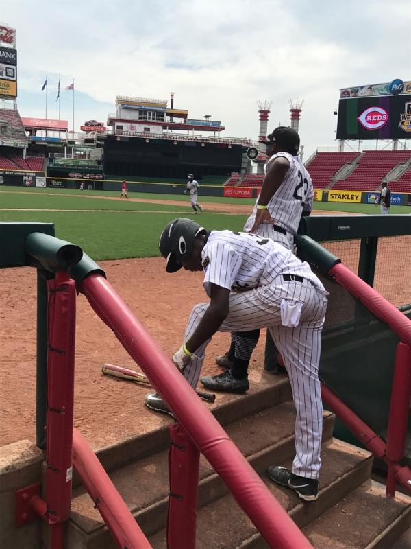 RedsCommunity's tweet photo. Great outing by @LittleLeague star &amp; current Philly RBI Jr. @MoNeDavis but a late rally by Chicago RBI Jr. lifted them to a 4-3 win.
#RBIWS https://t.co/CUKH5N40Tr