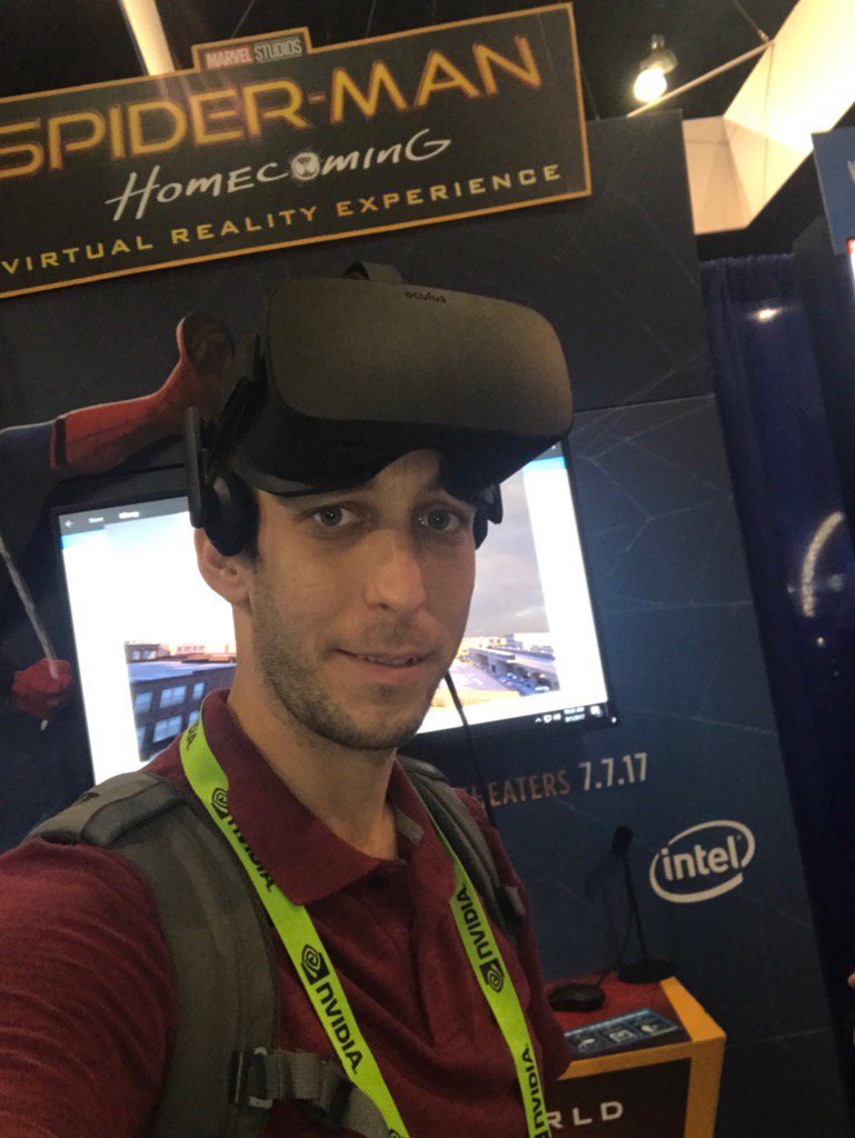 #intel #VR #SIGGRAPH2017  Spider-Man for a moment