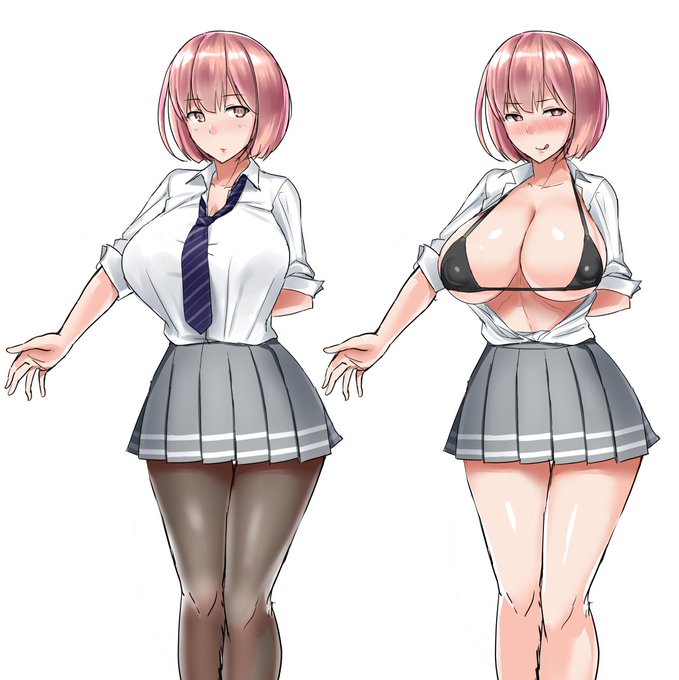 気の赴くままに描いたらこうなった ピンクは淫乱ってはっきりわかんだね 