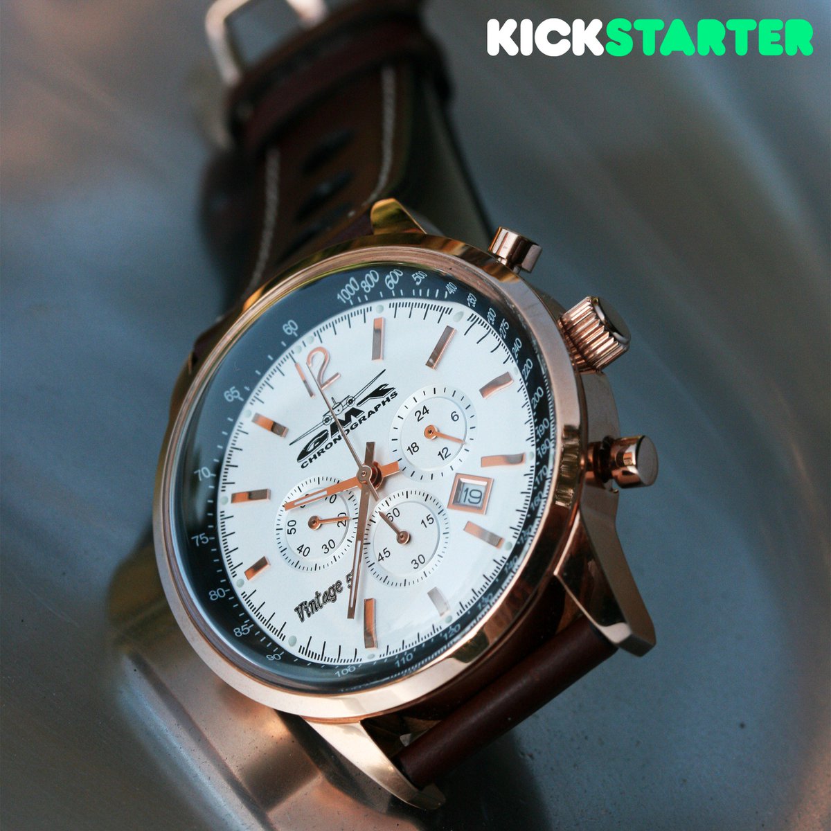 GMTCHRONOGRAPHS's tweet photo. Luxury quality at an affordable price - these classic watches are only available for a limited time via Kickstarter. #montres #luxurywatch https://t.co/TkThSxa2Ax