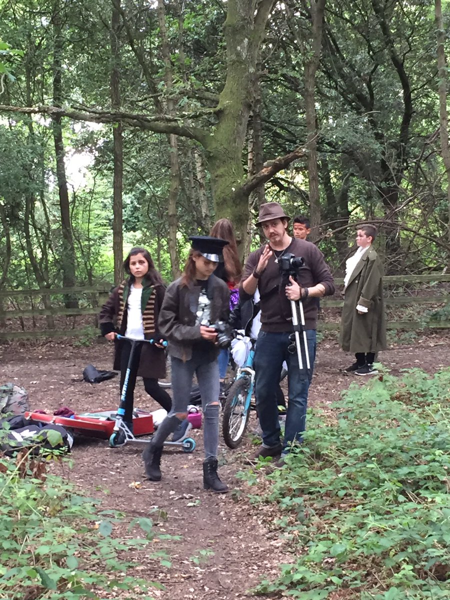 Day 2 of our summer film school. Adventure &amp; action in the woods. 🎬🎥🎞