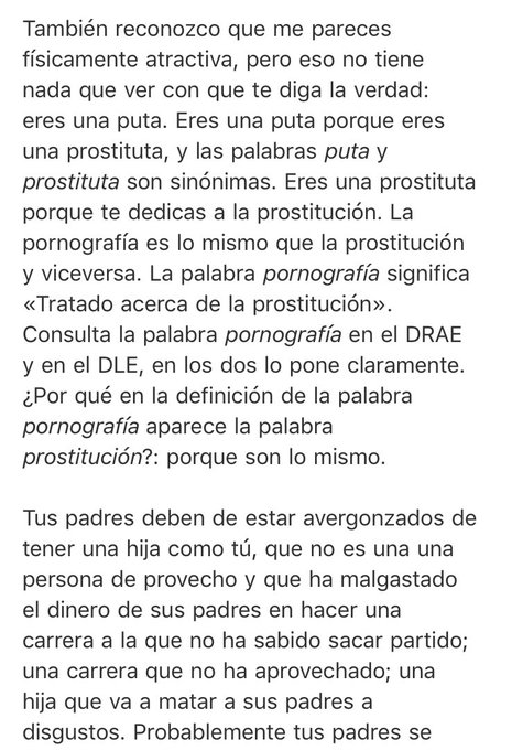 2 pic. Para los que me decís que no hay violencia contra las TS...Tal vez sea él quien se merezca "un