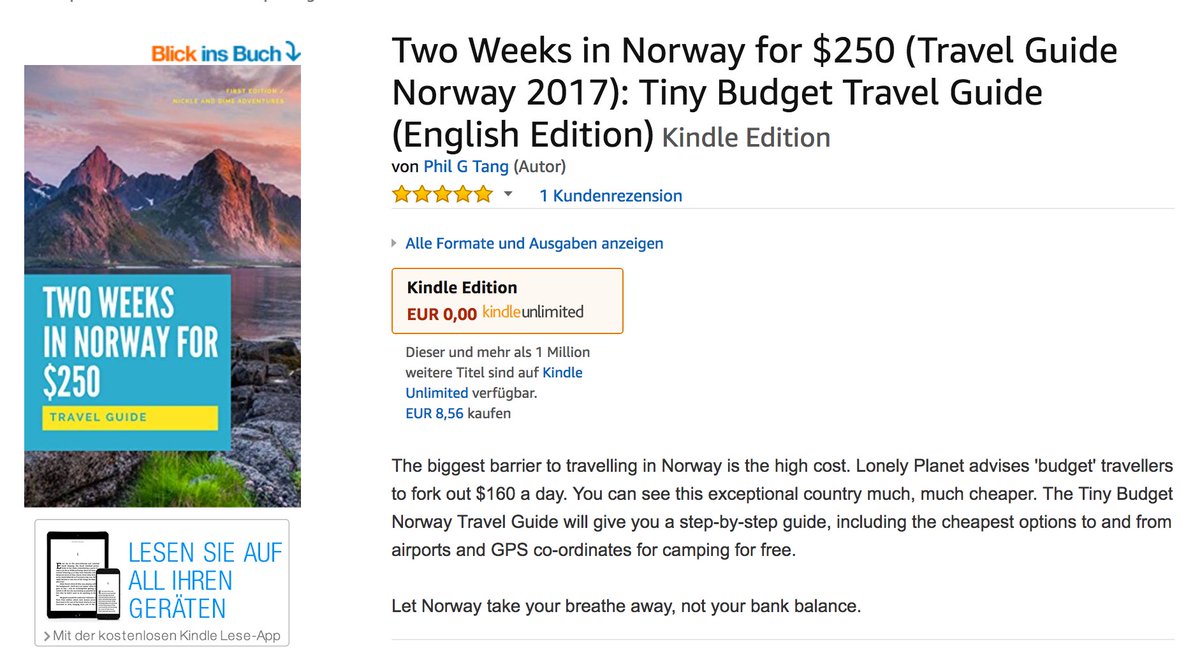 Our Guide to travelling #Norway for two weeks for less than $250 is free on Kindle for the next 5 days. Get Yours. amazon.com/dp/B073XNDGV9