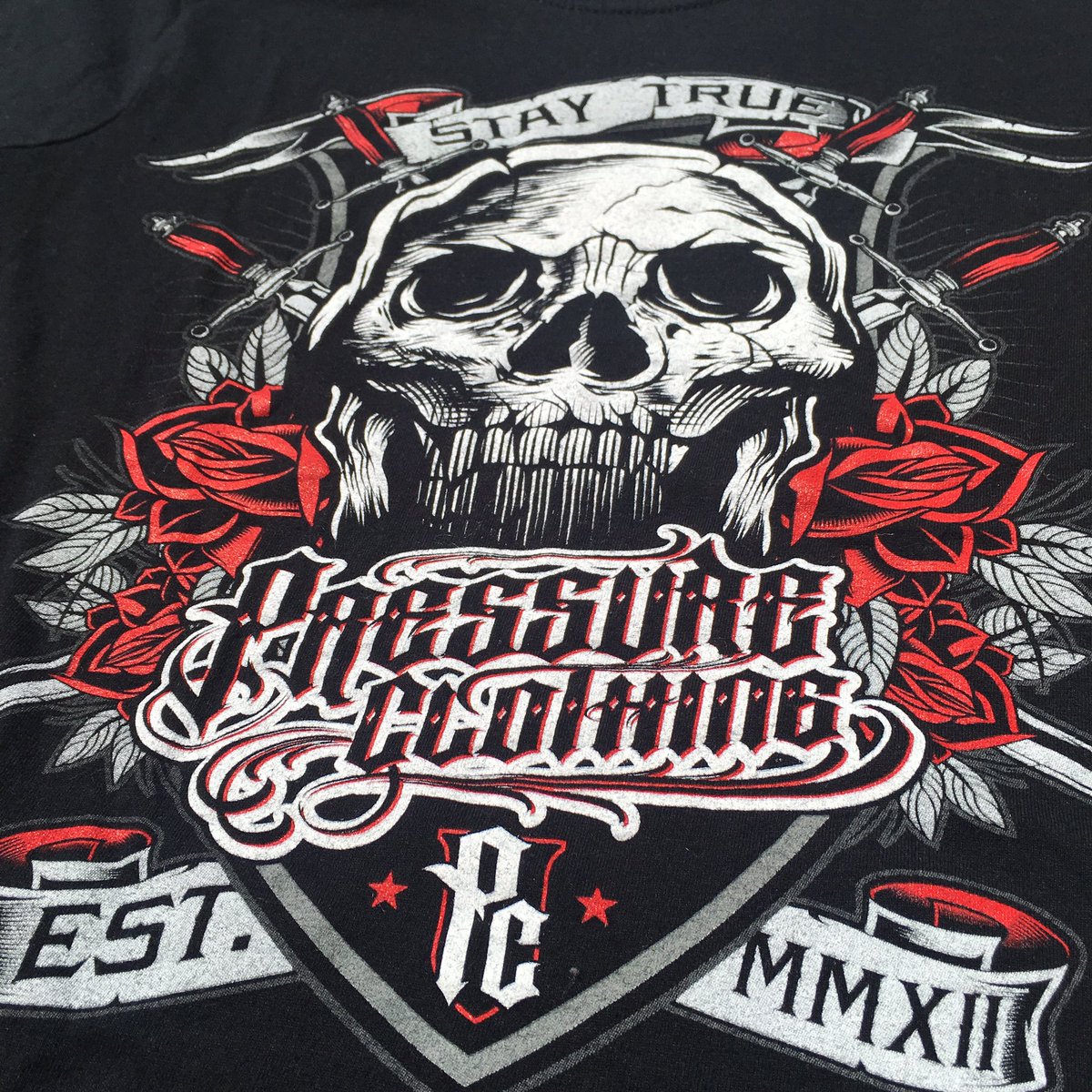 pressurecloth's tweet photo. STAY TRUE by Pressure Clothing - get your Shirt under https://t.co/nZfv9VGqpa #skull #fashion #streetwear #oldshool #staytrue #mode #tshirts https://t.co/nQsBbqYJBs